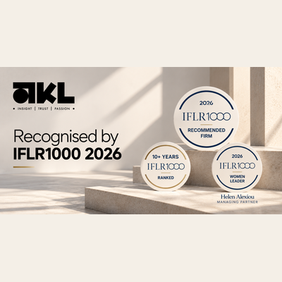 rosettes with awards from IFRL1000