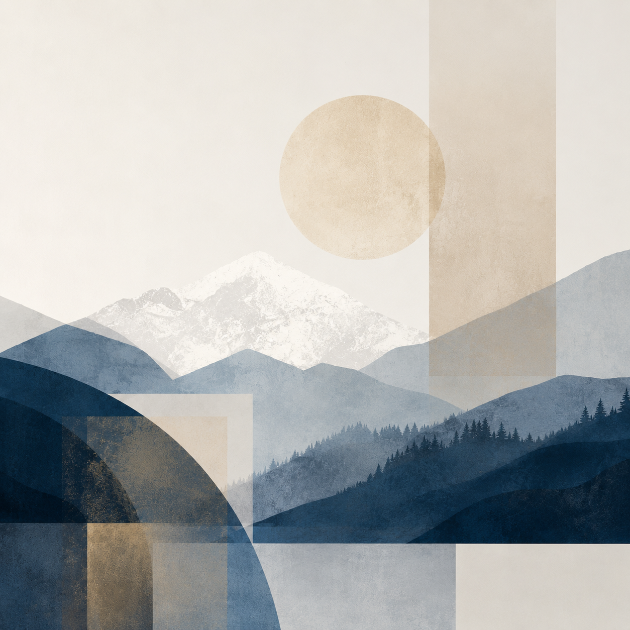 mountain resort abstract