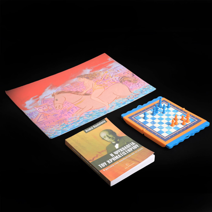 hobbies of team member with books and magazines